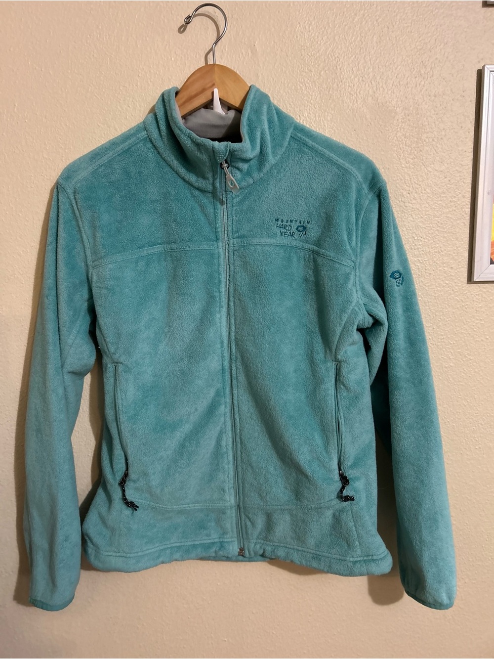 Mountain Hardwear Women's Teal Full-Zip Fleece Jacket Size Medium